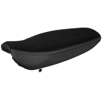 Seat Cover in Mesh Black with Automotive-Grade PU and Cooling Features for Splendor+ & XTEC