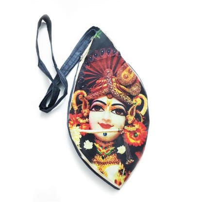 MAYAPURI Sree Krishna Printed Japa Bag/Beads Bag/Chanting Bag with Sakshi Mala