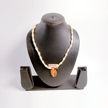 MAYAPURI Mridanga Tulsi Mala with Radha Krishna Pendant (Locket) Tulasi Mala
