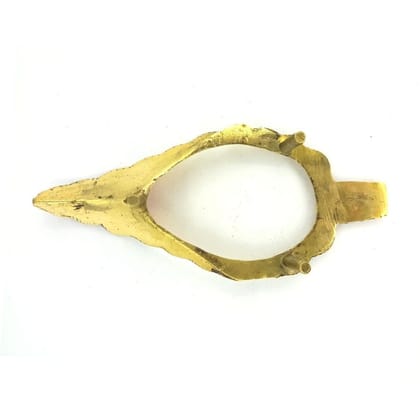 MAYAPURI Brass Shankha Stand for Puja, Sankha Stand for 4-7 inch Shank (Pack of 1)