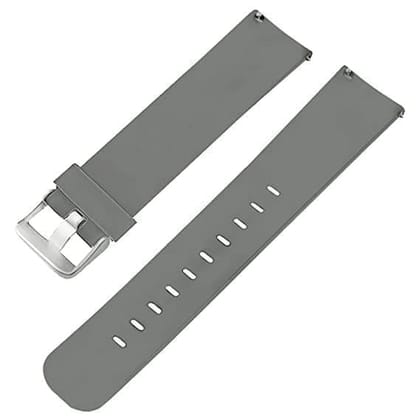 Exelend Smart Watch Strap 19mm Compatible for Any Smart Watch with 19mm Lugs Width Soft Silicone Replacement Adjustable Waterproof Gray Exelend Smart Watch Strap 19mm Compatible for Any Smart Watch with 19mm Lugs Width Soft Silicone Replacement Adjustable Waterproof Gray