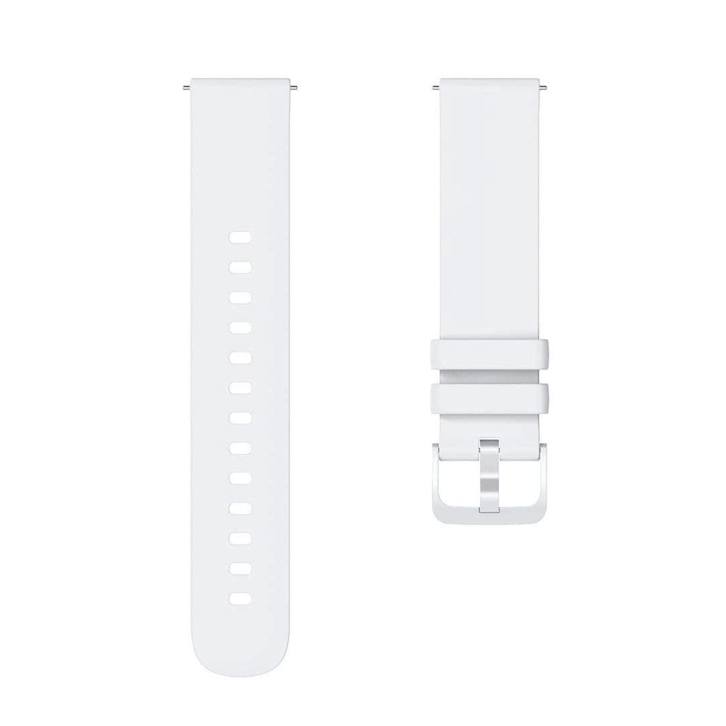 Exelent 19mm Soft Silicone Smartwatch Band White