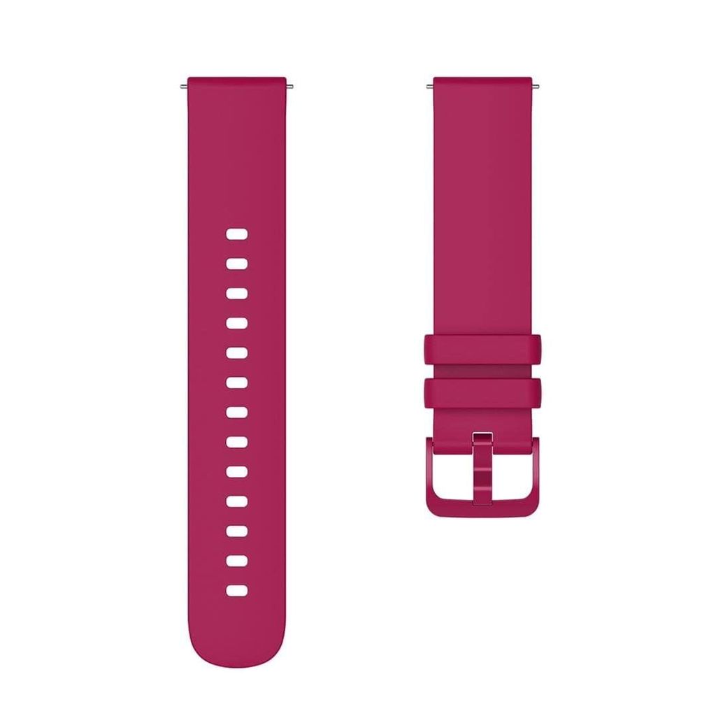 Exelent 19mm Soft Silicone Smartwatch Band Maroon