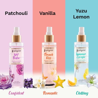 PILGRIM – BODY MIST COLLECTION (3 X 150 ML)