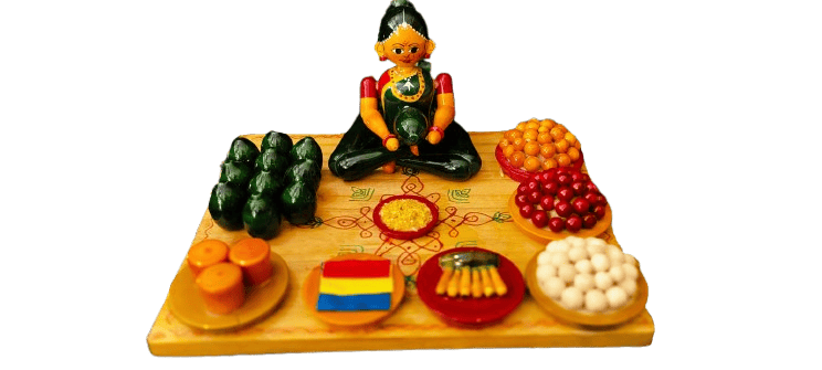 Wooden Handicraft Miniature Dasara Festival Bommala  Dolls and Food Items for Home Decor and Gifting