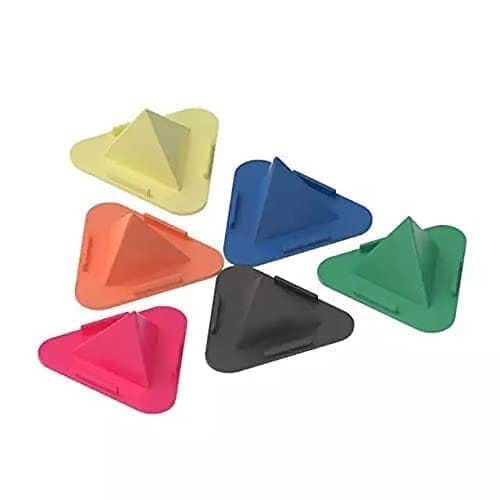 Mobile Holder Accessory Combo for 1 Pyramid Shape Mobile Stand, 4 Cable Protectors, 800 Lumens Emergency Light (Multicolor)