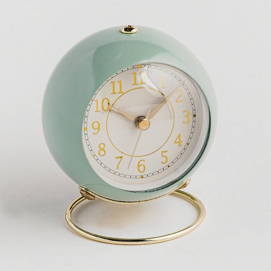 ROUND DESK CLOCK GREEN GREEN CLOCK ROUND DESK CLASSIC CLOCK GREEN