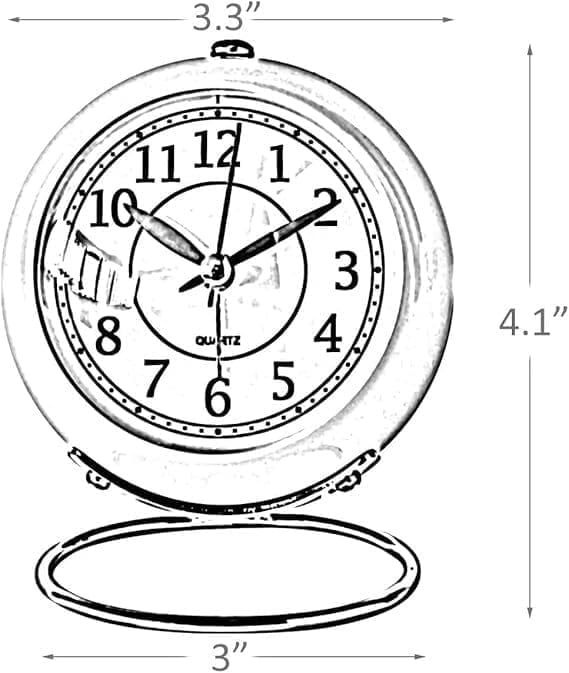 ROUND DESK CLOCK BLUE ROUND DESK CLASSIC CLOCK BLUE