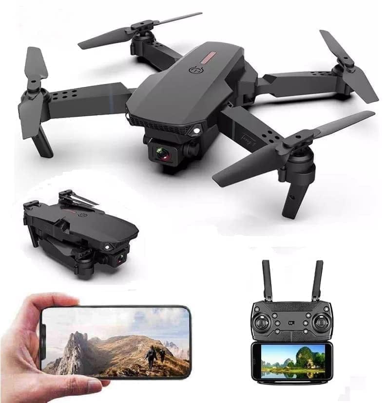 Drone with 4K Camera Live Video Long Flight time Auto Hover Fold able RC Drone Quad-copter Multi Colored