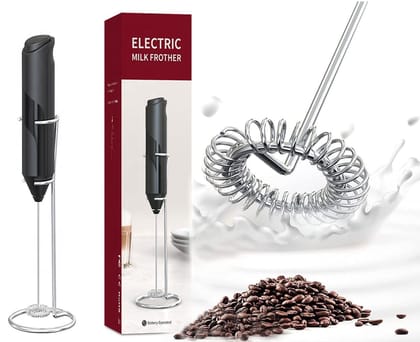 Electric Handheld Milk Wand Mixer Frother for Latte Coffee Hot Milk