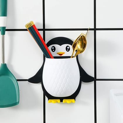 Penguin Storage Box Tv Remote Mount Phone Holder