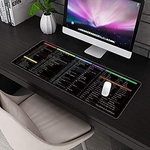 English Shortcut Keys Mouse Pad Large Desk pad