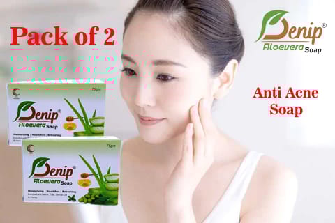 Premium Men Denip Aloe Vera Soap for Acne free and Refreshed Skin (Pack of 2) 2025 at ShopCircui