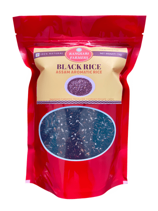 Black Rice - 1kg | Assam Aromatic Rice | Rich in Antioxidants & Fiber | Enjoy Nutritious Desserts
