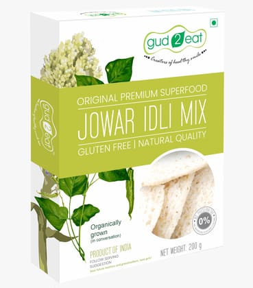 Gud2eat Jowar Idli Mix | Gluten free | easy to digest | tasty and delicious | 200g