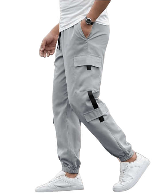 Sophisticated Men Men's Casual Cargo Pants with Drawstring, Multi-Pockets, Joggers, Streetwear,  Sophisticated Men Men's Casual Cargo Pants with Drawstring, Multi-Pockets, Joggers, Streetwear,