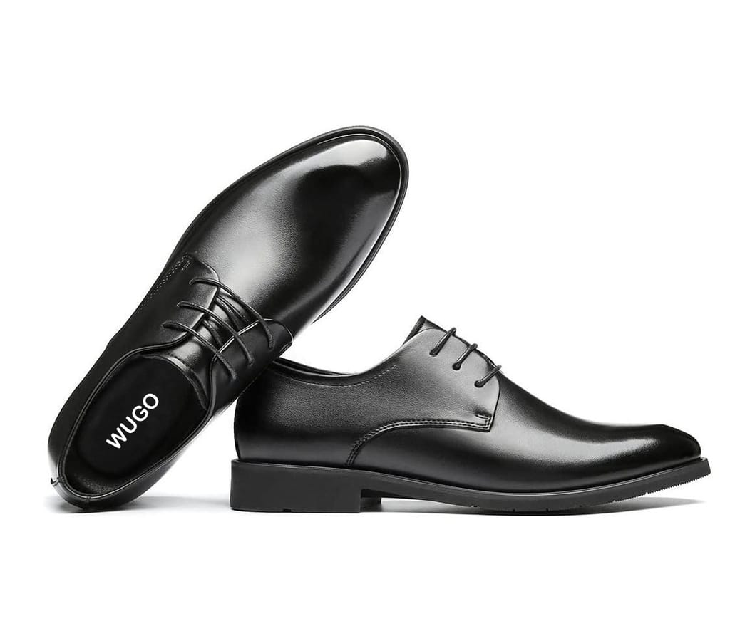 WUGO::Latest Gorgeous Men Formal Shoes|Black Derby Shoes|Office Shoes For Men's & Boys (Free Home Delivery)