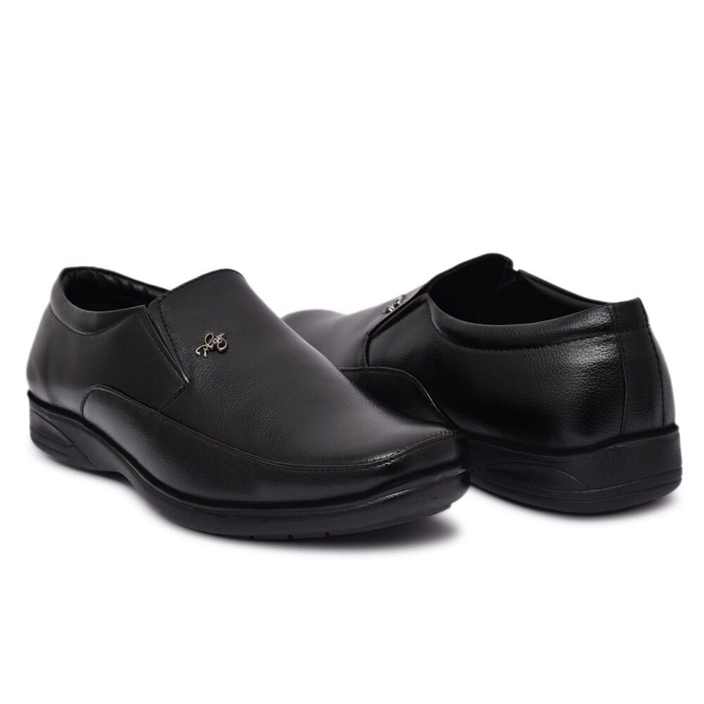 WUGO::Latest Trendy Men Formal Shoes|Black Moccasin Shoes|Office Shoes For Men's & Boys (Free Home Delivery)