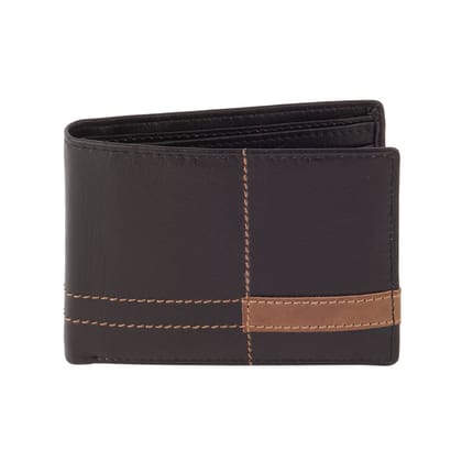 Designer Brown Leather Wallet C19 - RFID Protected