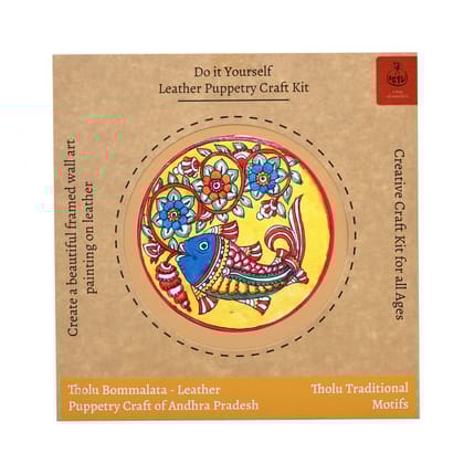 DIY Wall Art Tholu Painting kit Traditional Fish 5"