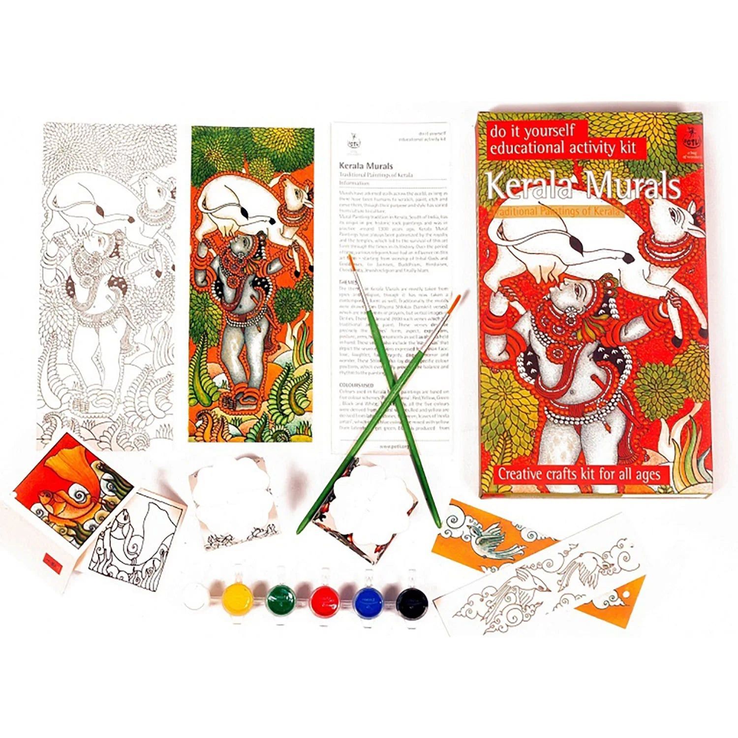 DIY Colouring Folk Art kit Kerala Mural Painting