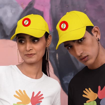 Cotton Baseball Caps-Flash Icon Design-1-By EqualLife -EL9170008