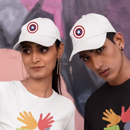 Cotton Baseball Caps-Captain America Icon Design-1-By EqualLife -EL9170002