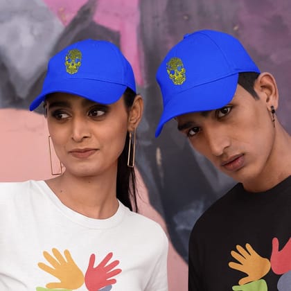 Cotton Baseball Caps-Skull Icon Design-1-By EqualLife -EL9170024