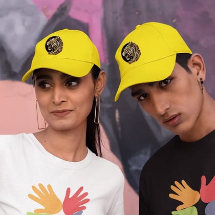 Cotton Baseball Caps-Tiger Icon Design-1-By EqualLife -EL9170027