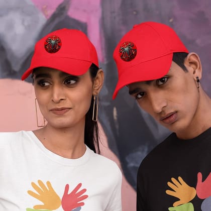 Cotton Baseball Caps-Spiderman Icon Design-2-By EqualLife -EL9170007