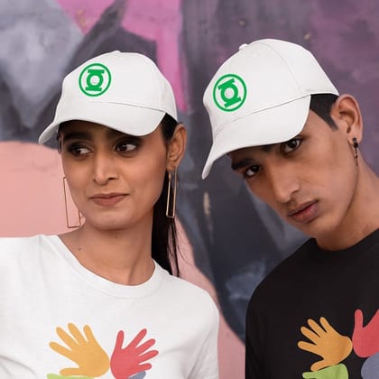 Cotton Baseball Caps-Green Lantern Icon Design-1-By EqualLife -EL9170012