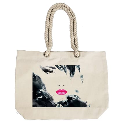 Eco-Friendly Recycled Cotton Canvas Tote Bag - Beautiful Model Design-91 - EL8220337
