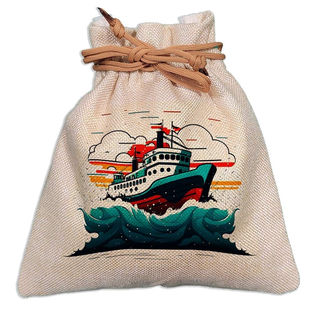 Eco-Friendly Designer Jute Potli Bag - Design-50 - EL8220305