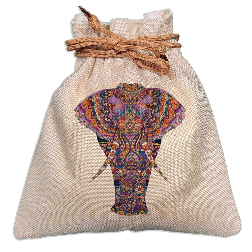 Eco-Friendly Designer Jute Potli Bag - Design-3 - EL8220258