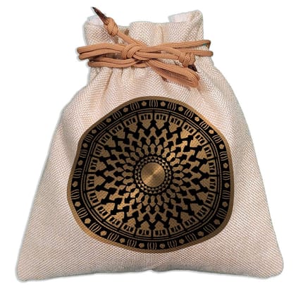 Eco-Friendly Designer Jute Potli Bag - Design-37 - EL8220292