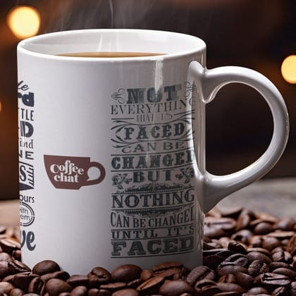 Designer Ceramic Mug-Inspirational Quotes Design-By EqualLife -EL7222130 - White