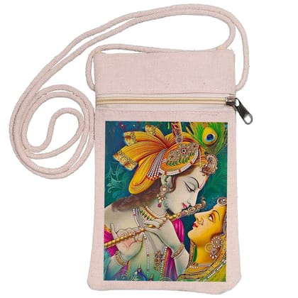 Eco-Friendly Recycled Cotton Canvas Mobile Phone Sling  Bag - Design-63 - EL8220243