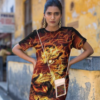 Eco-Friendly Recycled Cotton Canvas Mobile Phone Sling  Bag - Design-54 - EL8220234