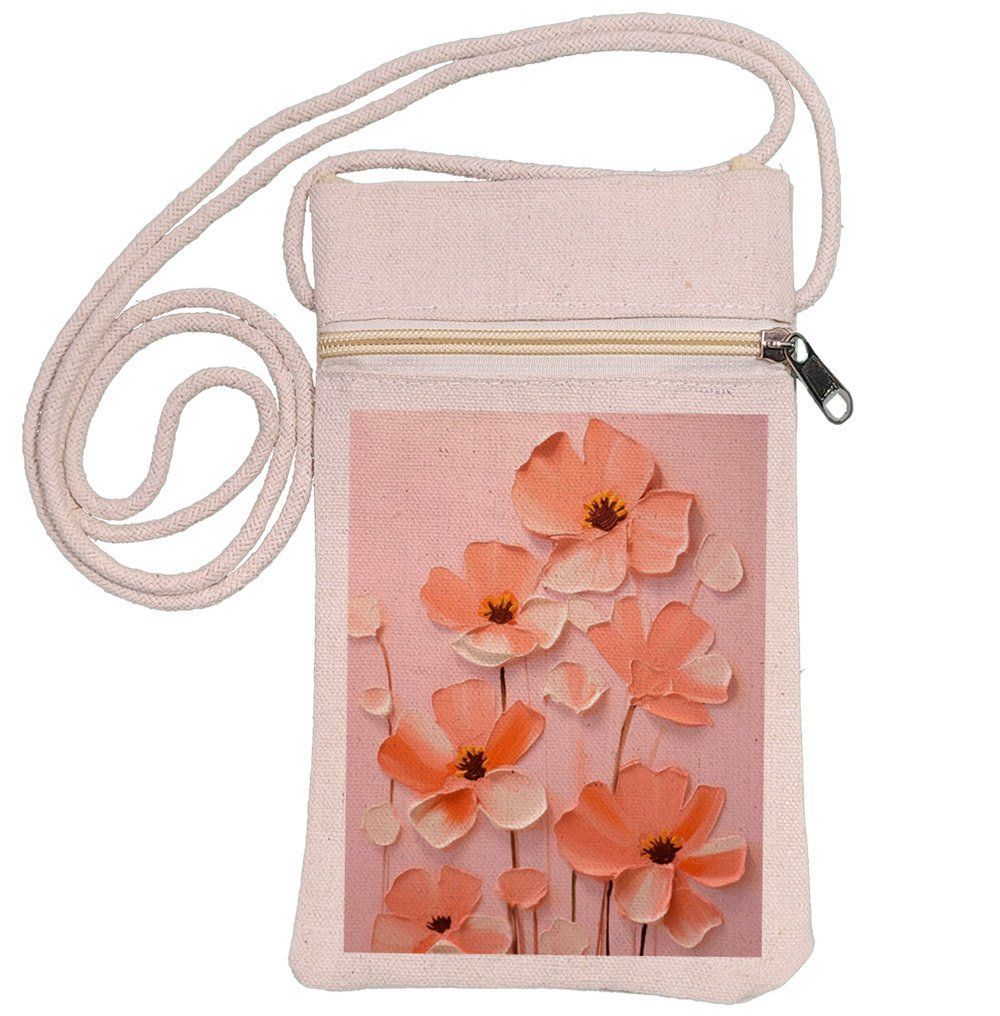 Eco-Friendly Recycled Cotton Canvas Mobile Phone Sling  Bag - Design-32 - EL8220212