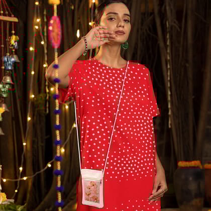 Eco-Friendly Recycled Cotton Canvas Mobile Phone Sling  Bag - Design-32 - EL8220212