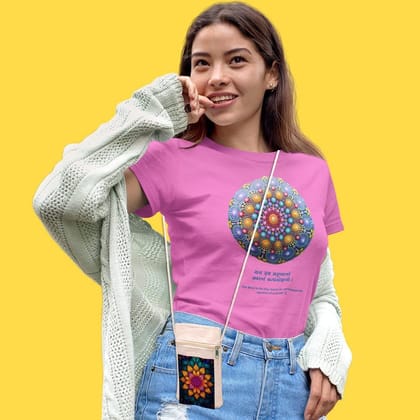 Eco-Friendly Recycled Cotton Canvas Mobile Phone Sling  Bag - Design-48 - EL8220228