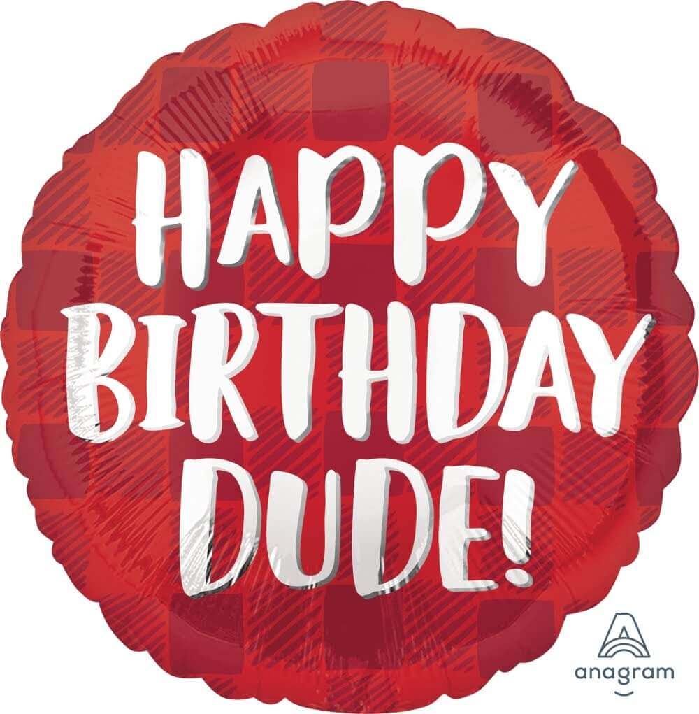 Wanna Party HaPPy Birthday Dude Balloon 18" S40
