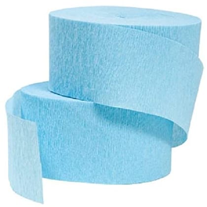 Wanna Party CrePe Streamers Light Blue - 4PC