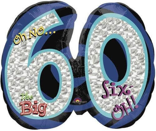 Wanna Party 60th Birthday Balloons - Party and Festive Needs | Buy online on ZillyBuy