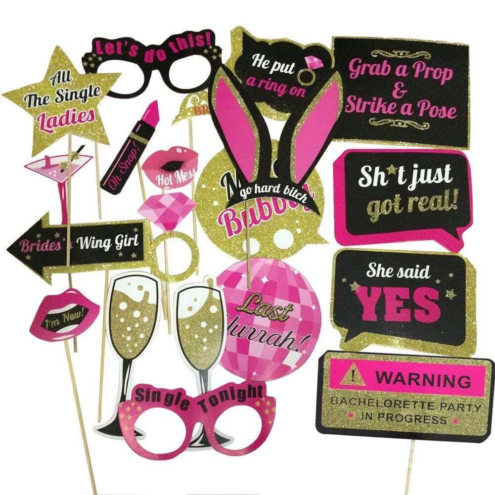 Wanna Party Bachelorette Party PaPer Photo ProPs - 20PC