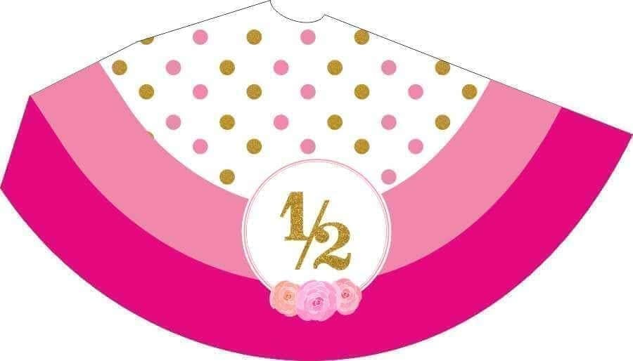 Wanna Party It's My 1/2 Birthday Hat Pink