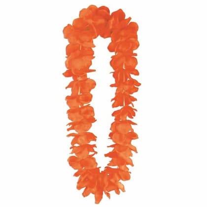 Wanna Party Neon Lei Garland Orange