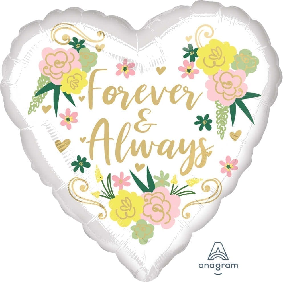 Wanna Party Forever & Always Together Anniversary Balloon 18"