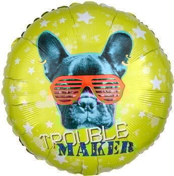 Wanna Party EPic Game On Party Pug Trouble Maker Balloon 18" S