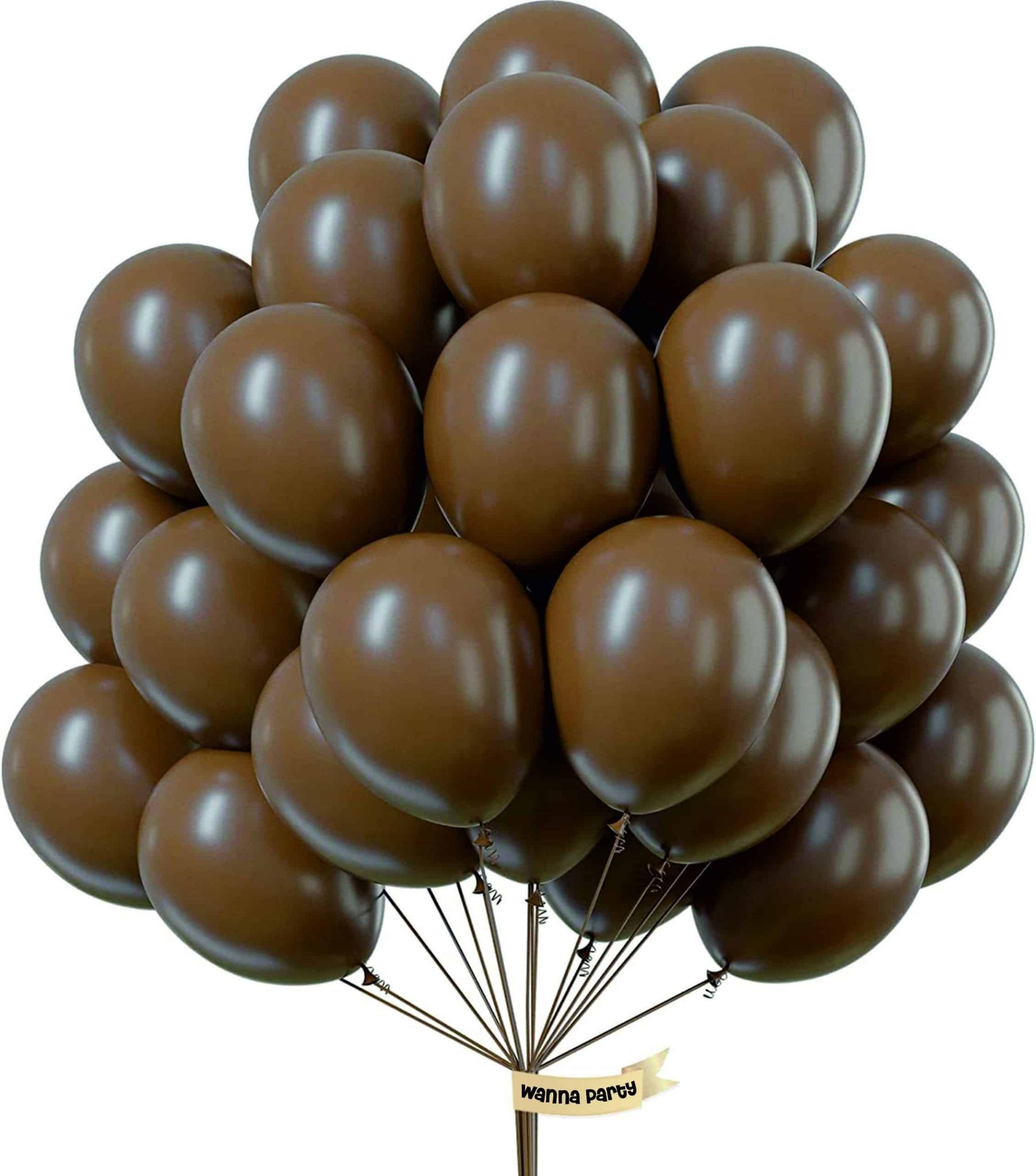 Wanna Party Choco Brown Balloons-100PC